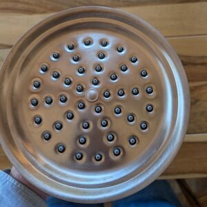 Delta brass shower head with arm & flange MSRP $199